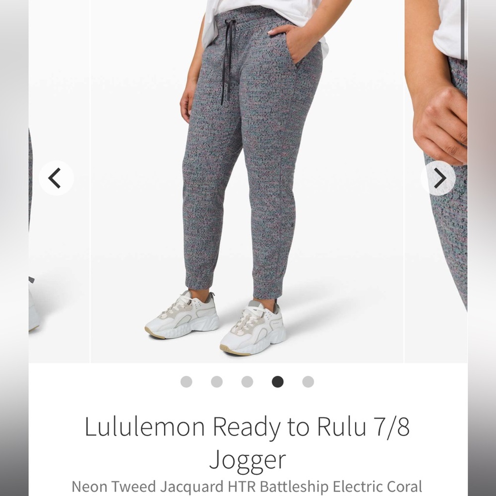 Lululemon Ready to Rulu 7/8 Jacquard Jogger